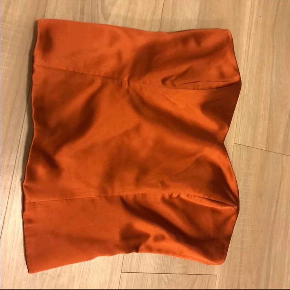Vintage corset burnt orange/red